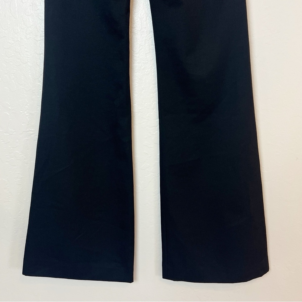 •NILI LOTAN• NWOT Black‎ Arielle High Rise Flare Leg Wool Trouser Pant Size 0 - Picture 9 of 15